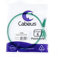 Патч-корды Cabeus PC-UTP-RJ45-Cat.6-0.5m-GN-LSZH
