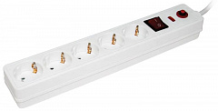 IEK WFP10-16-05-01-N Фильтр сетевой с выключателем СФ-05К 5 розеток с заземлением шнур 1.5м