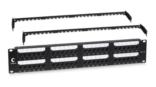 Патч-панели Cabeus PL2-48-Cat.5e-Dual