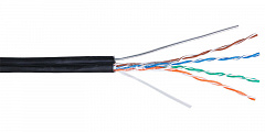 NETLAN EC-UU004-5E-PE-SW-BK Кабель U/UTP 4 пары, Кат.5e (Класс D), 100МГц, одножильный