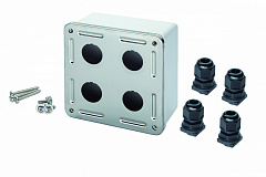 Eurolan 12B-04-67WT Industrial Настенная коробка, 4-портовая
