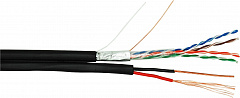 NETLAN EC-UF004-5E-PC075-PE-BK Кабель F/UTP 4 пары, Кат.5e (Класс D), 100МГц, одножильный, BC (чиста