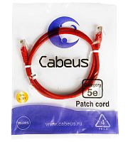 Патч-корды Cabeus PC-UTP-RJ45-Cat.5e-1m-RD