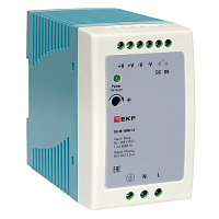 EKF DR-M-100W-24 Блок питания на дин рейку 100Вт,Uвх ~ 220 В AC m, Uвых - 24 В DC постоянного тока