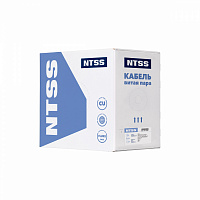 NTSS-OUT-FUTP4-5e-PE-BL Кабель витая пара F/UTP 5e 4 пары одножильный 24AWG медь 305м внешний черный