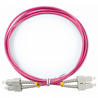 Cabeus FOP-50-OM4-SC-SC-1,5m Шнур оптический duplex SC-SC 50/125 mm OM4 1,5м LSZH