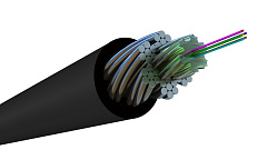 Hyperline FO-AWS2-OUT-9-4-PE-BK Кабель волоконно-оптический 9/125 (G.652D) одномодовый, 4 волокна