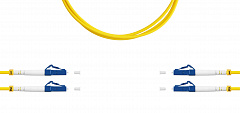 TELCORD ШОС-2x3.0-2LC/U-2LC/U-SM-3м-LSZH-YL Шнур оптический duplex (ШОС), LC/UPC - LC/UPC, LSZH, 3м