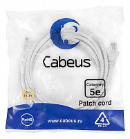 Патч-корды Cabeus PC-UTP-RJ45-Cat.5e-5m-WH-LSZH