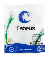 Патч-корды Cabeus PC-UTP-RJ45-Cat.6-0.3m-GN