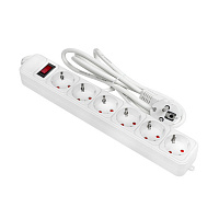 EKF UFA16-310-6-018 Сетевой фильтр 6*1,8м 16А/3,2кВт с выкл. c/з ПВС 3х1,0 Блокбастер XL PROxima