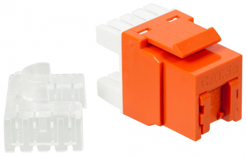 Модули Keystone Jack LANMASTER LAN-OK45U5E/180P-OR