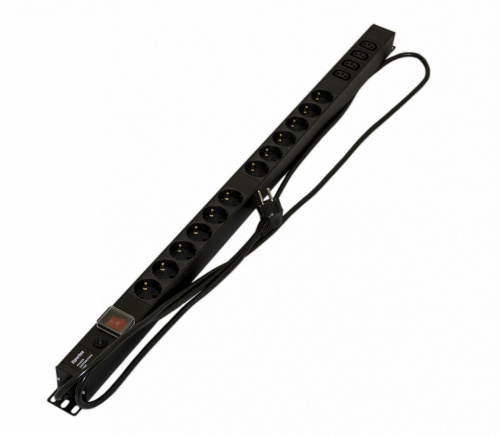 Блоки силовых розеток Hyperline SHE-12SH-4IEC-SF-2.5EU