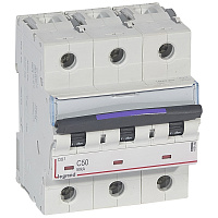 LEGRAND 410166 DX3 авт.выкл. 50кА 50А 3п C