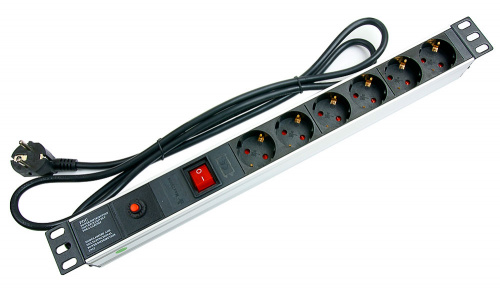 Блоки силовых розеток Cabeus PDU-6P-F-2EU