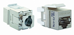 Eurolan 16B-F5-07SL Mодуль Keystone категории 5e, FTP, 1xRJ45, T568A/B, Silver Line, совместим с Q-T