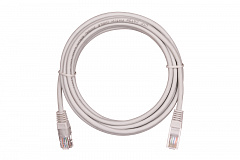 NETLAN EC-PC4UD55B-BC-LSZH-003-GY-10 Коммутационный шнур U/UTP 4 пары, Кат.5е LSZH, серый, 0.3м