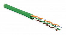 Кабель витая пара Hyperline UUTP4-C5E-P24-IN-LSZH-GN-100