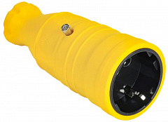 IEK OM-KR20-16-20-P1-00-K05 OMEGA Розетка переносная РБп14-1-0м IP20 желтая