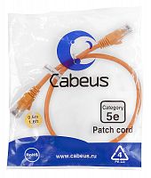 Патч-корды Cabeus PC-UTP-RJ45-Cat.5e-0.5m-OR