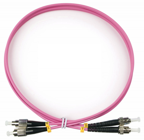 Патч-корды оптические Cabeus FOP-50-OM4-FC-ST-1,5m