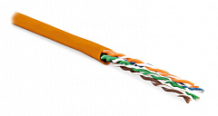 Hyperline UUTP4-C5E-P24-IN-LSZH-OR-100 (100 м) Кабель витая пара, U/UTP, категория 5e, 4 пары