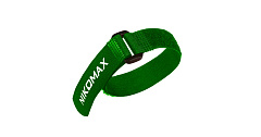 NIKOMAX NMC-CTV290-20-HB-GN-10 Стяжка-липучка с жесткой пряжкой 290х20мм для пучков до 70мм, зеленая