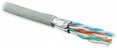 Hyperline UFTP4-C6A-S23-IN-LSZH-GY-500 (500 м) Кабель витая пара U/FTP, кат. 6a (10GBE), 4 пары