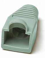 Hyperline BOOT-GY-10 Изолирующий колпачок для разъемов RJ-45, Ø 6.0 мм, серый (10 шт.)