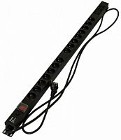 Блоки силовых розеток Hyperline SHE-15SH-3IEC-SF-2.5EU