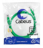 Патч-корды Cabeus PC-UTP-RJ45-Cat.5e-1m-GN-LSZH