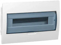 IEK MKP12-V-18-40-10 Щит распределительный встраиваемый ЩРв-П-18 IP41 пластиковый белый прозрачная д