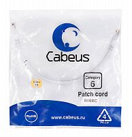 Патч-корды Cabeus PC-UTP-RJ45-Cat.6-0.3m-WH