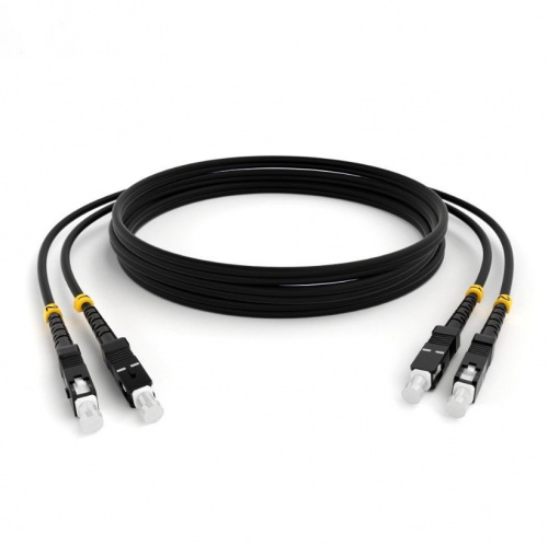 Патч-корды оптические Hyperline FC-D2-50-SC/PR-SC/PR-H-30M-LSZH-BK