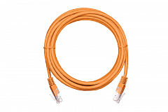 NETLAN EC-PC4UD55B-BC-PVC-005-OR-10 Коммутационный шнур U/UTP 4 пары Кат.5е PVC, оранжевый, 0,5м