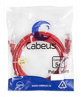 Патч-корды Cabeus PC-UTP-RJ45-Cat.5e-2m-RD-LSZH