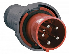 IEK PSR02-063-5 Вилка перенос. ССИ-035 63А-6ч 380В 3P+PE+N IP54