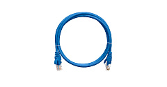 NIKOMAX NMC-PC4UD55B-001-BL Коммутационный шнур U/UTP 4 пары, Кат.5е (PVC), синий, 0,15м