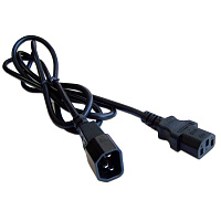 LANMASTER LAN-PP13/14-10-BK Шнур питания C13-C14, 3х0.75, 220В, 10А, черный, 10 метров