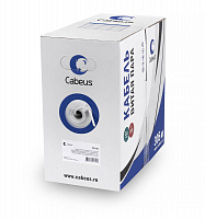 Cabeus UTP-2P-Cat.5e-SOLID-LSZH-GY-500 Кабель витая пара UTP (U/UTP), категория 5e, 2 пары (24 AWG)