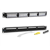 TWT TWT-PP24UTP/6 Патч-панель 24 порта, UTP, кат.6, 1U