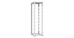 TLK TRD-476080-R-GY Монтажная стойка двухрамная с разборной рамой 19