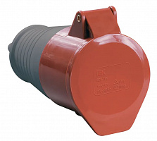 IEK PSR22-016-4 Розетка перенос. ССИ-214 16А-6ч 380В 3P+PE IP44