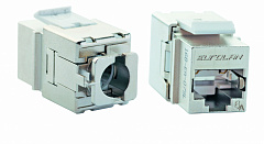 Eurolan 16B-EA-07SL Розеточный модуль Keystone категории 6A, FTP, 1xRJ45, T568A/B, прямой