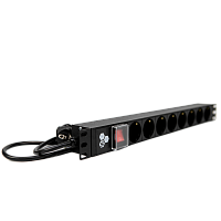 SYSMATRIX PD 19.08SCH-IS-1.16-1.8.2 Блок розеток 19 PDU 8 розеток, 16 A, выключатель, шнур 1.8 м