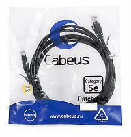 Патч-корды Cabeus PC-UTP-RJ45-Cat.5e-3m-BK-LSZH