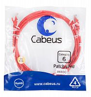 Патч-корды Cabeus PC-UTP-RJ45-Cat.6-2m-RD