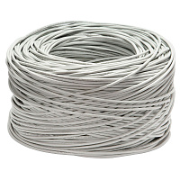 Cabeus FTP-4P-Cat.5e-SOLID-GY Кабель витая пара экранированная FTP (F/UTP), категория 5e, 4 пары