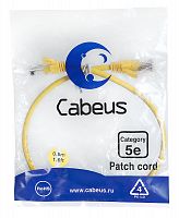 Патч-корды Cabeus PC-UTP-RJ45-Cat.5e-0.5m-YL