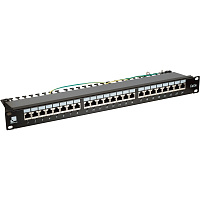 LANMASTER LAN-PPi24S5E Патч-панель 24 порта с индикаторами, STP, кат.5E, 1U